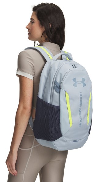 Under Armour Hustle 6.0 Backpack unisex, blå dimma/grå