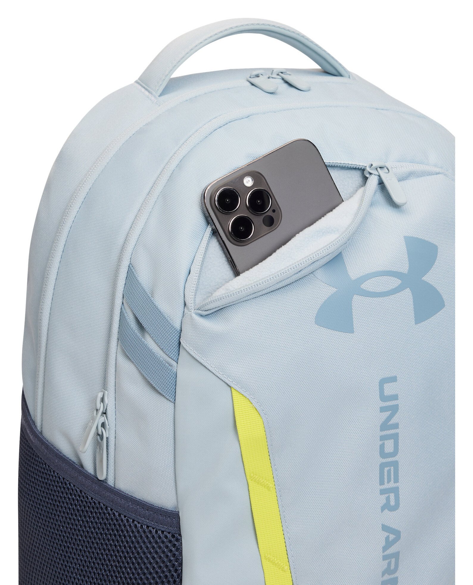 Under Armour Hustle 6.0 Backpack unisex, blå dimma/grå