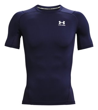 Under Armour HeatGear herr kompressionströja, midnight navy/vit