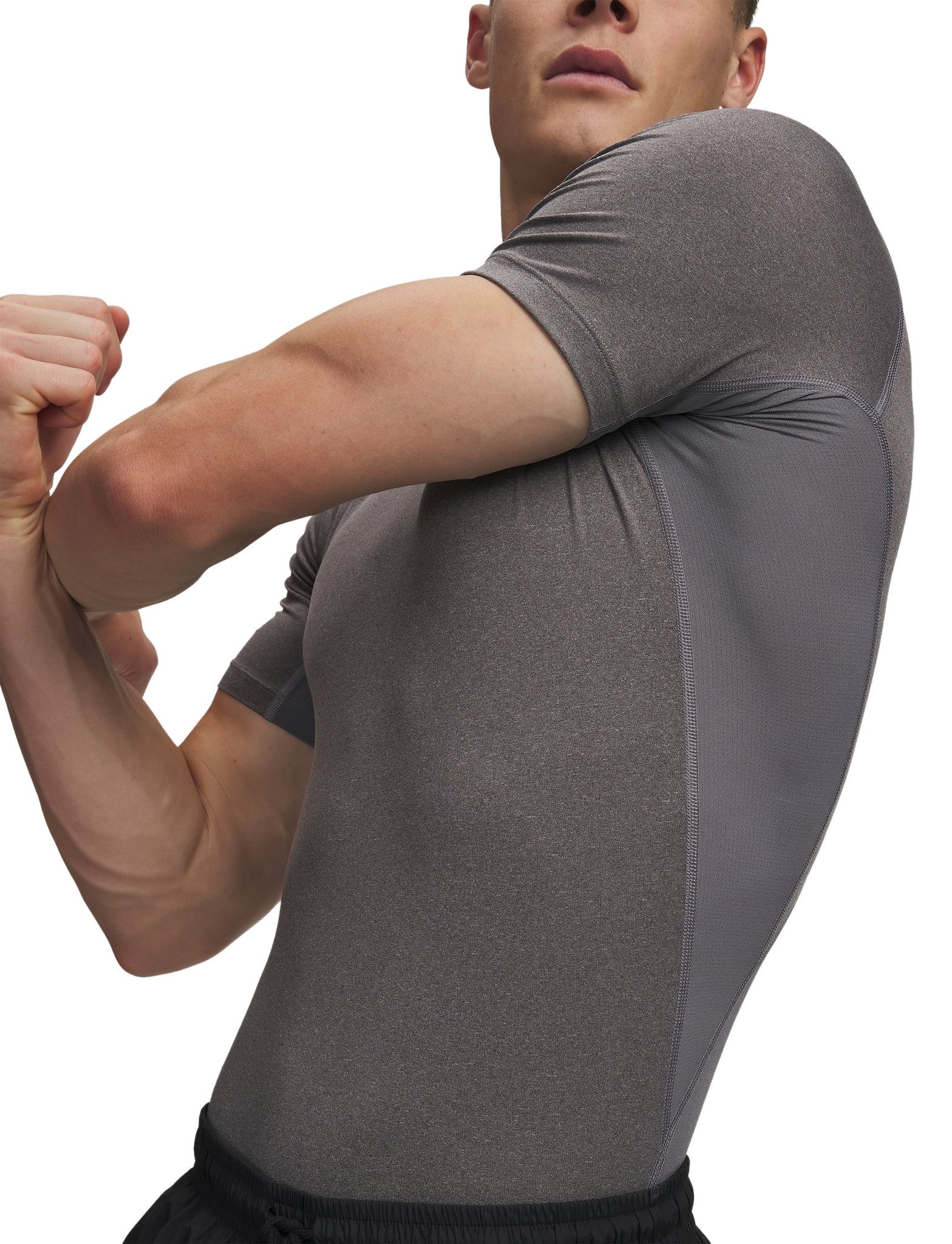 Under Armour HeatGear herr kompressionströja, carbon heather