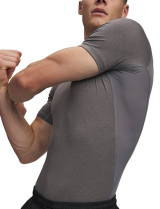 Under Armour HeatGear herr kompressionströja, carbon heather