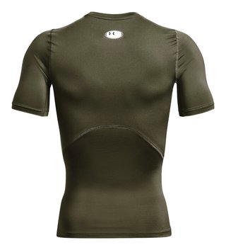 Under Armour HeatGear herr kompressionströja, marine OD green/vit