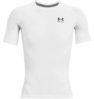 Under Armour HeatGear herr kompressionströja, vit