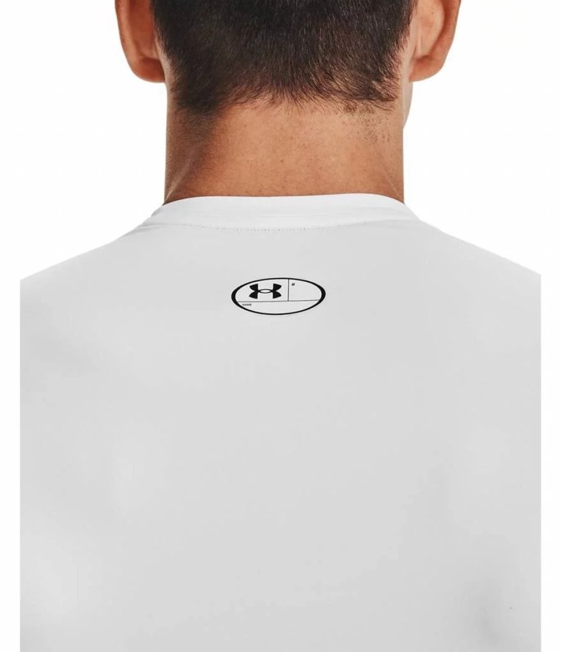 Under Armour HeatGear herr kompressionströja, vit