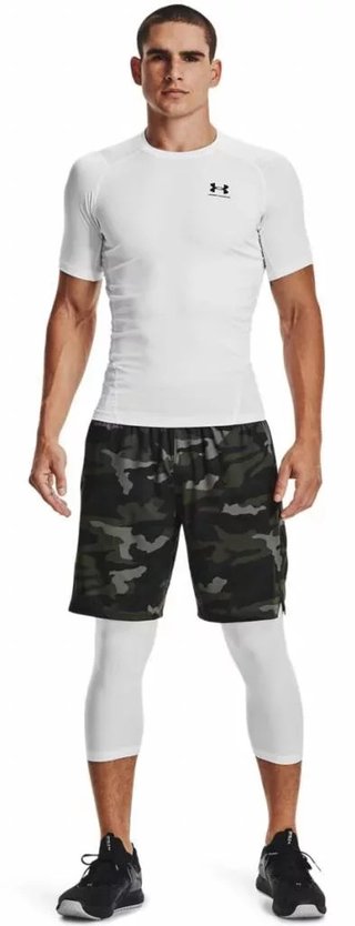 Under Armour HeatGear herr kompressionströja, vit