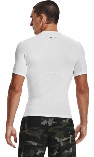 Under Armour HeatGear herr kompressionströja, vit