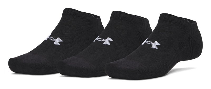 Under Armour Performance Cotton unisex strumpor (3pack), ultimate black/white
