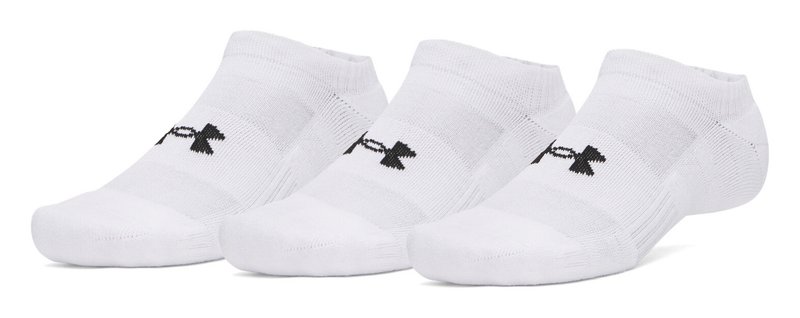Under Armour Performance Cotton unisex strumpor (3pack), vit/ultimate black