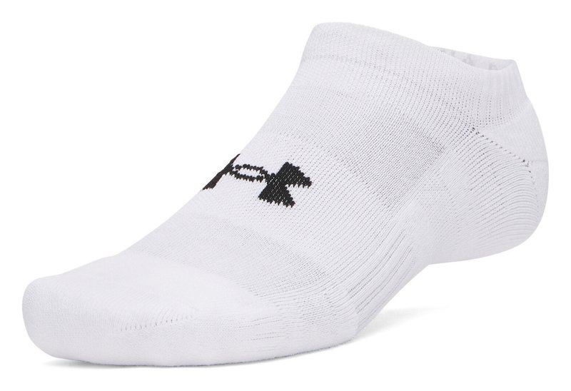 Under Armour Performance Cotton unisex strumpor (3pack), vit/ultimate black
