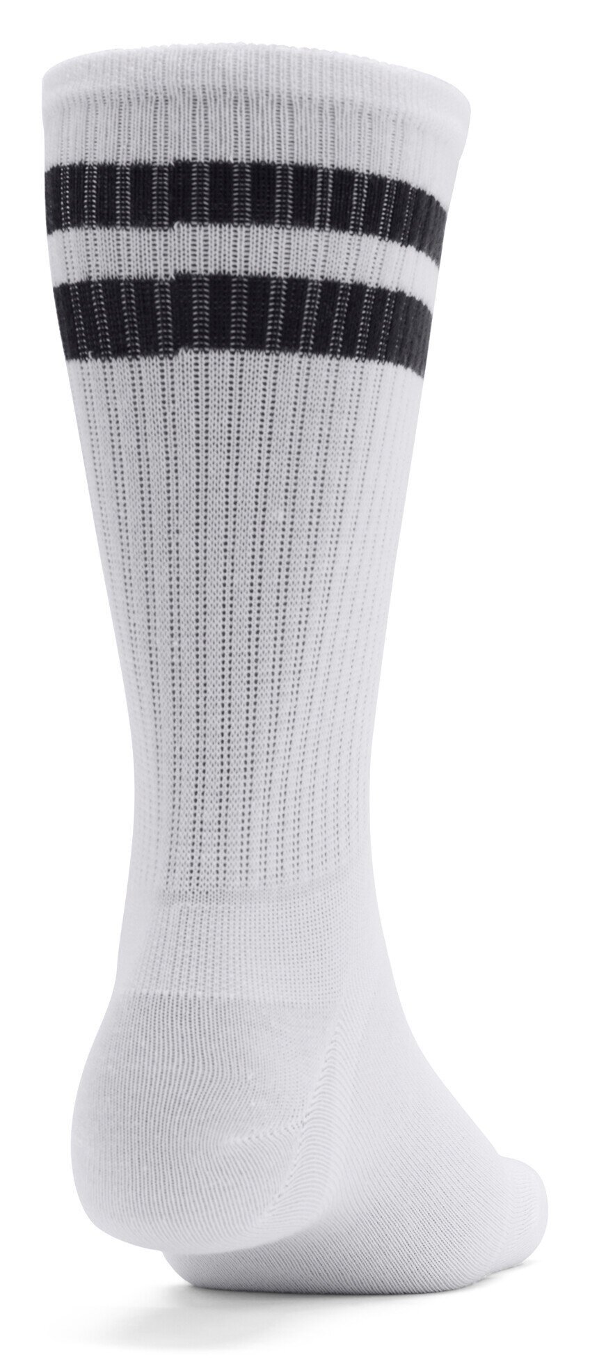 Under Armour Essential Crew unisex strumpor (6 pack), vit/svart