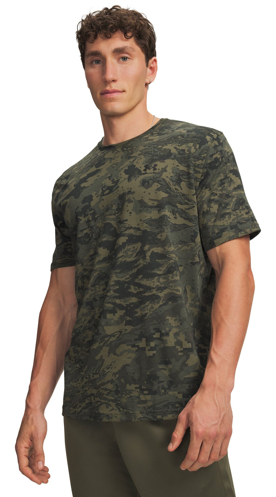 Under Armour ABC Camo SS herr t-shirt, marine OD green/svart