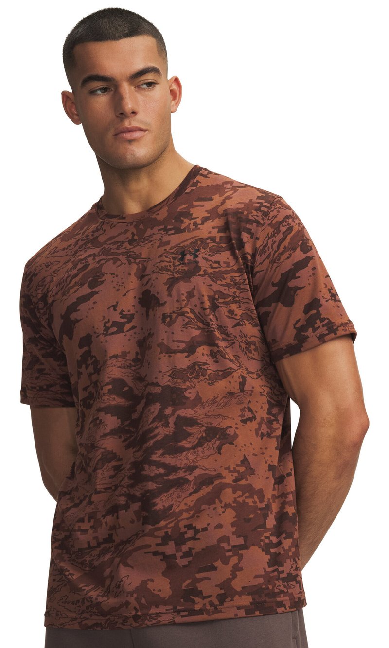 Under Armour ABC Camo SS herr t-shirt, vintage mocha