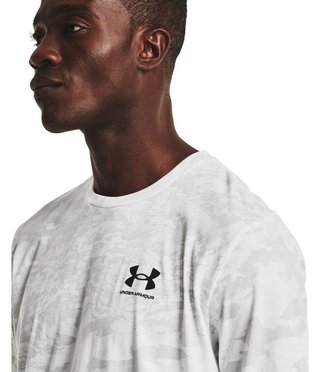 Under Armour ABC Camo SS herr t-shirt, vit/svart