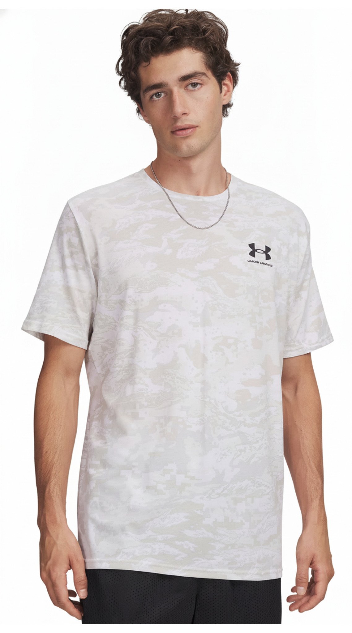 Under Armour ABC Camo SS herr t-shirt, vit/svart