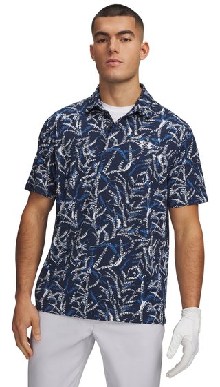 Under Armour Playoff 3.0 Printed herr polo, midnight blue