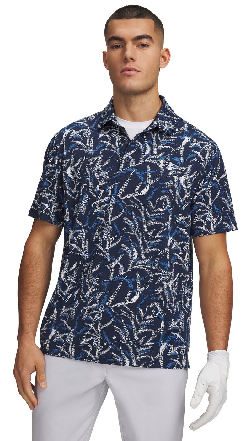Under Armour Playoff 3.0 Printed herr polo, midnight blue
