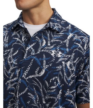 Under Armour Playoff 3.0 Printed herr polo, midnight blue