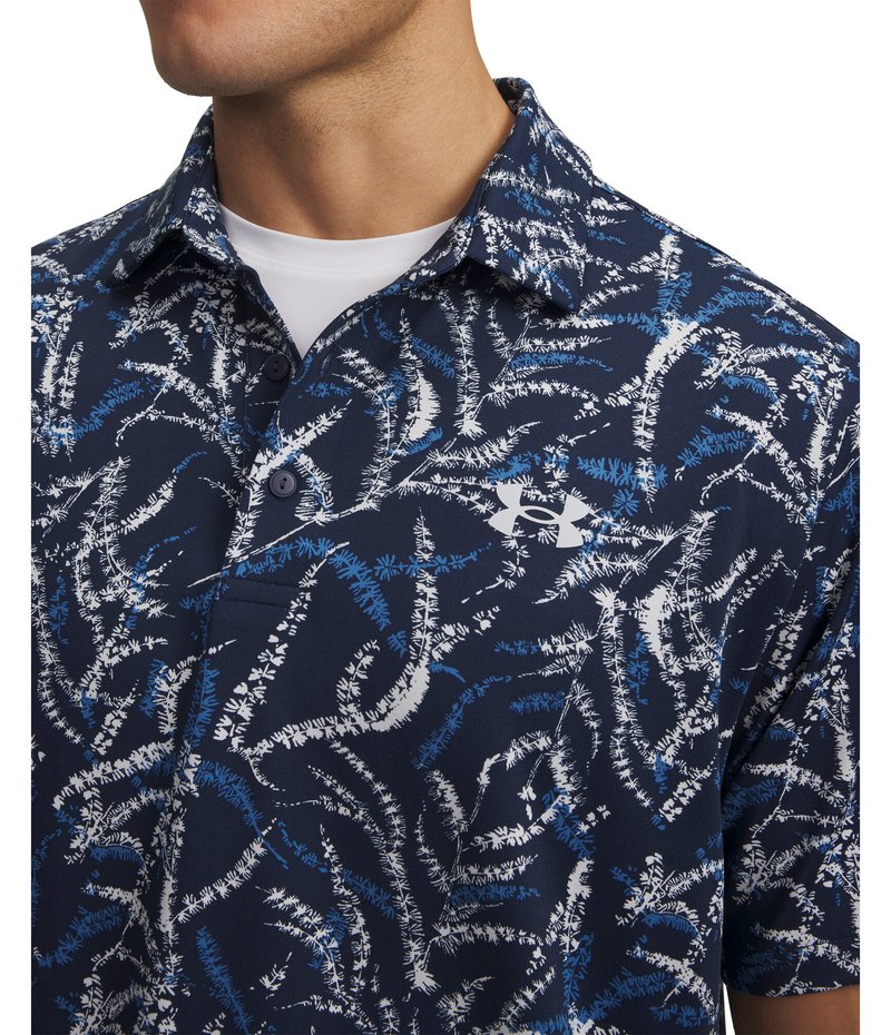 Under Armour Playoff 3.0 Printed herr polo, midnight blue