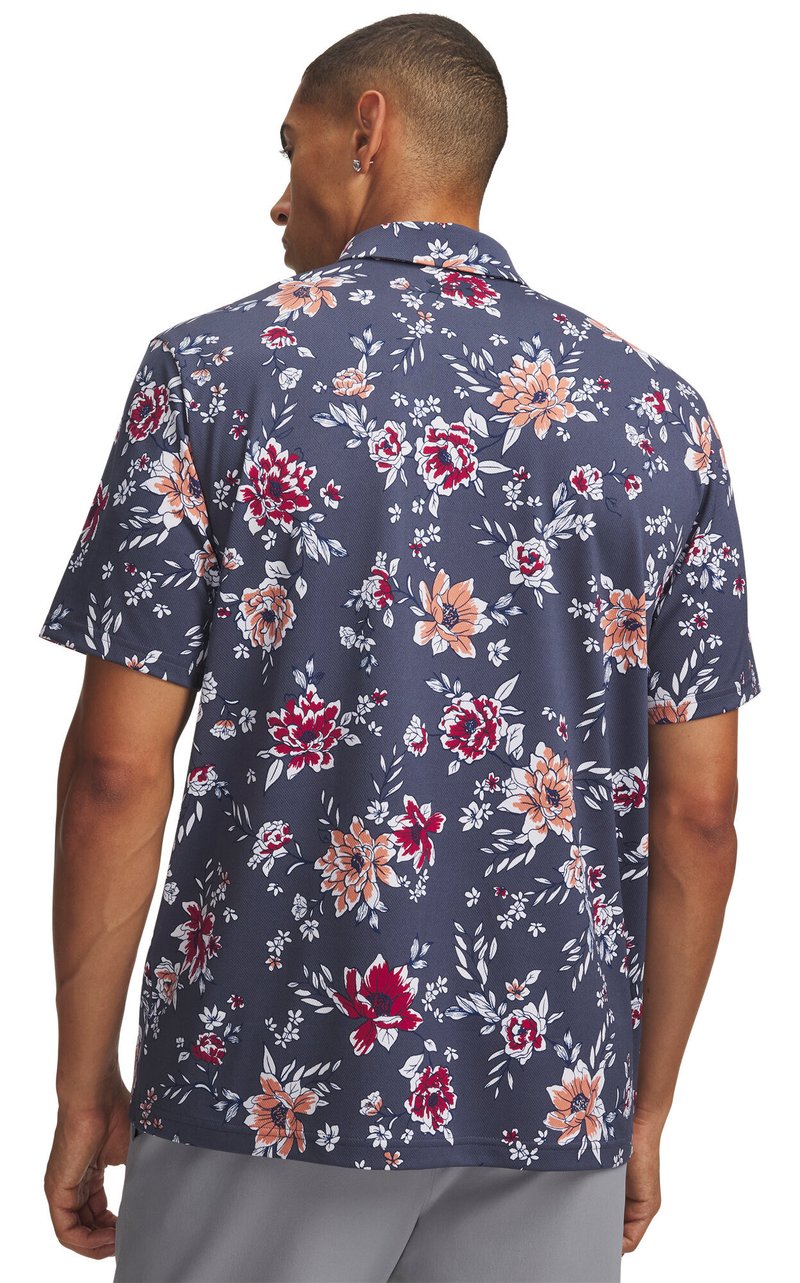 Under Armour Matchplay Printed herr polo, downpour gray