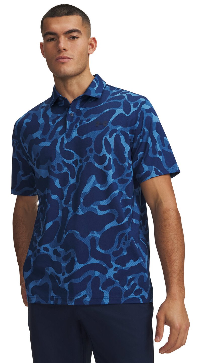 Under Armour Matchplay Printed herr polo, aegean blue