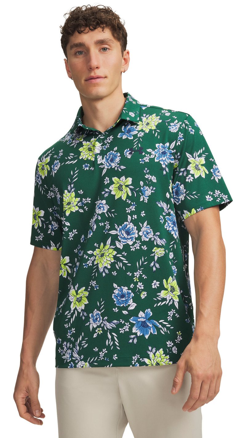 Under Armour Matchplay Printed herr polo, campus ivy