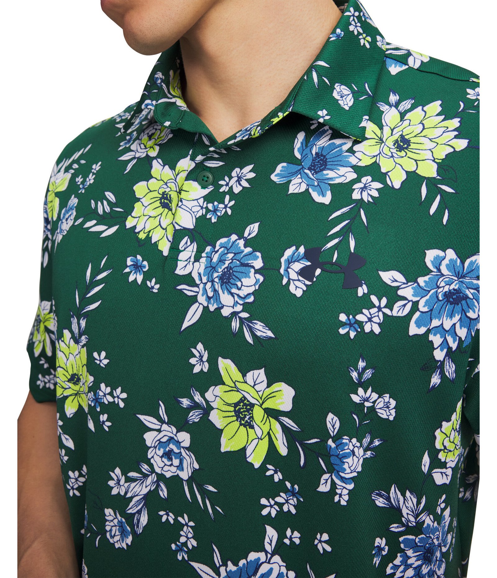 Under Armour Matchplay Printed herr polo, campus ivy