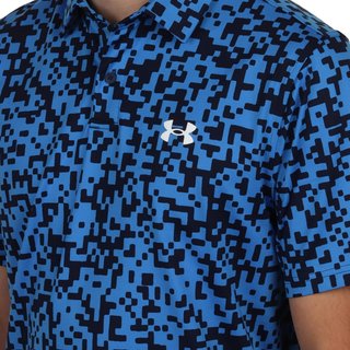Under Armour T2G Printed herr polo, blue atlantis
