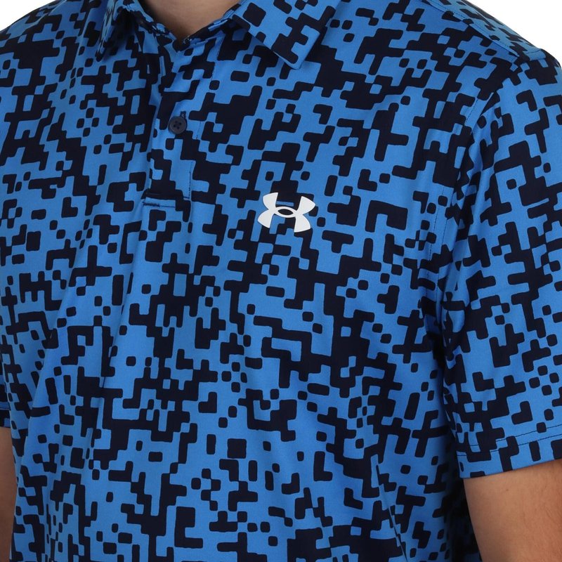 Under Armour T2G Printed herr polo, blue atlantis