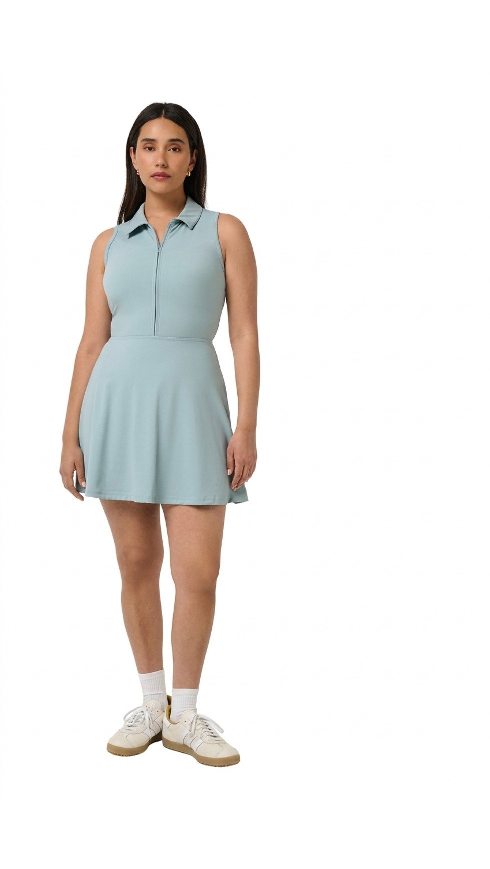 Travis Mathew Moveknit Sleeveless Polo dam klänning, slate