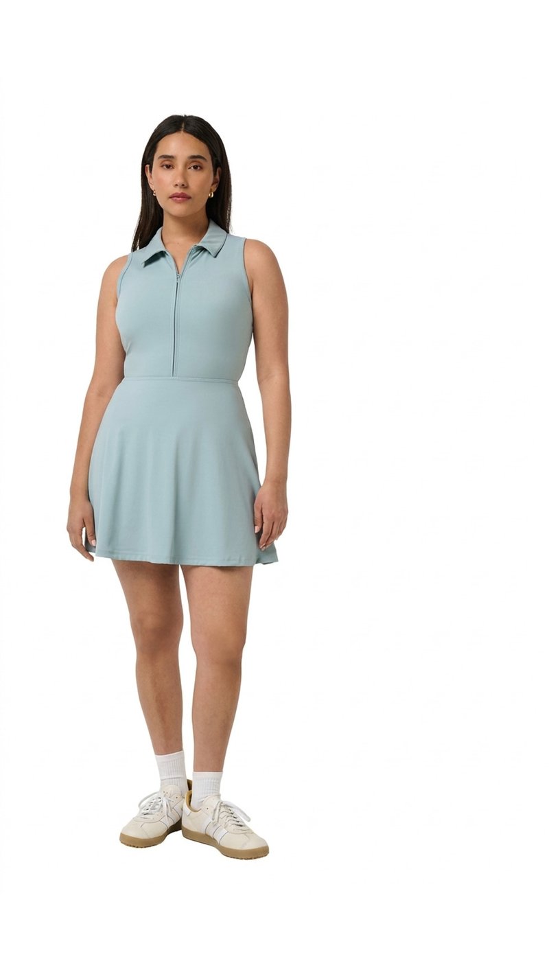 Travis Mathew Moveknit Sleeveless Polo dam klänning, slate