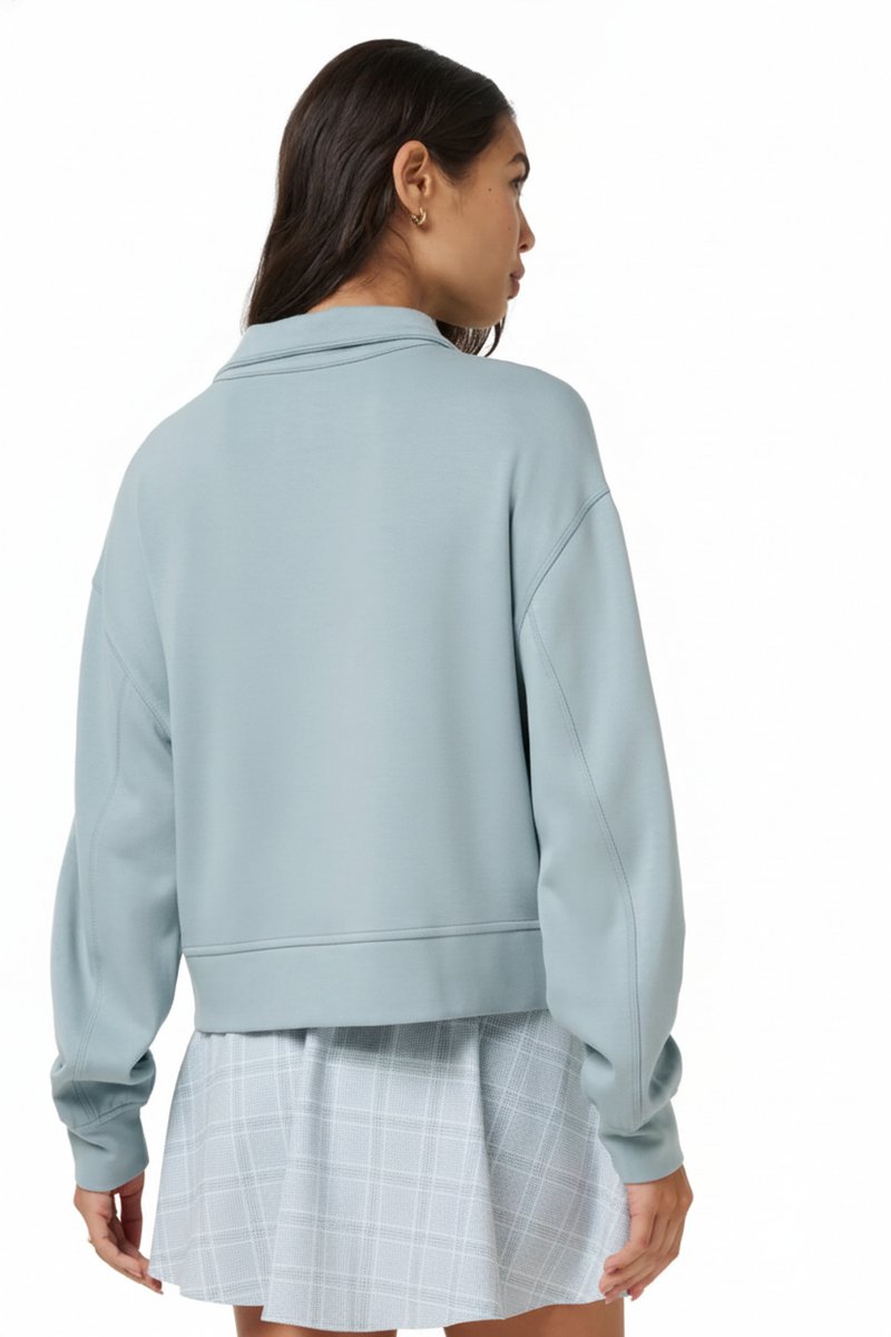 Travis Mathew Skyloft Soft Half Zip Pullover dam sweatshirt, slate