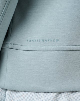 Travis Mathew Skyloft Soft Half Zip Pullover dam sweatshirt, slate