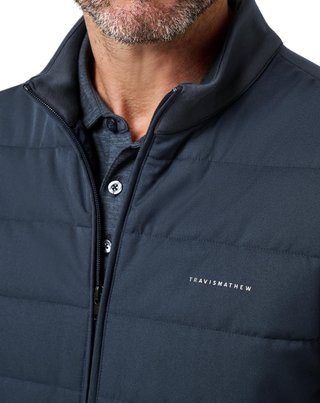 Travis Mathew Point Of Sail herr väst, mood indigo