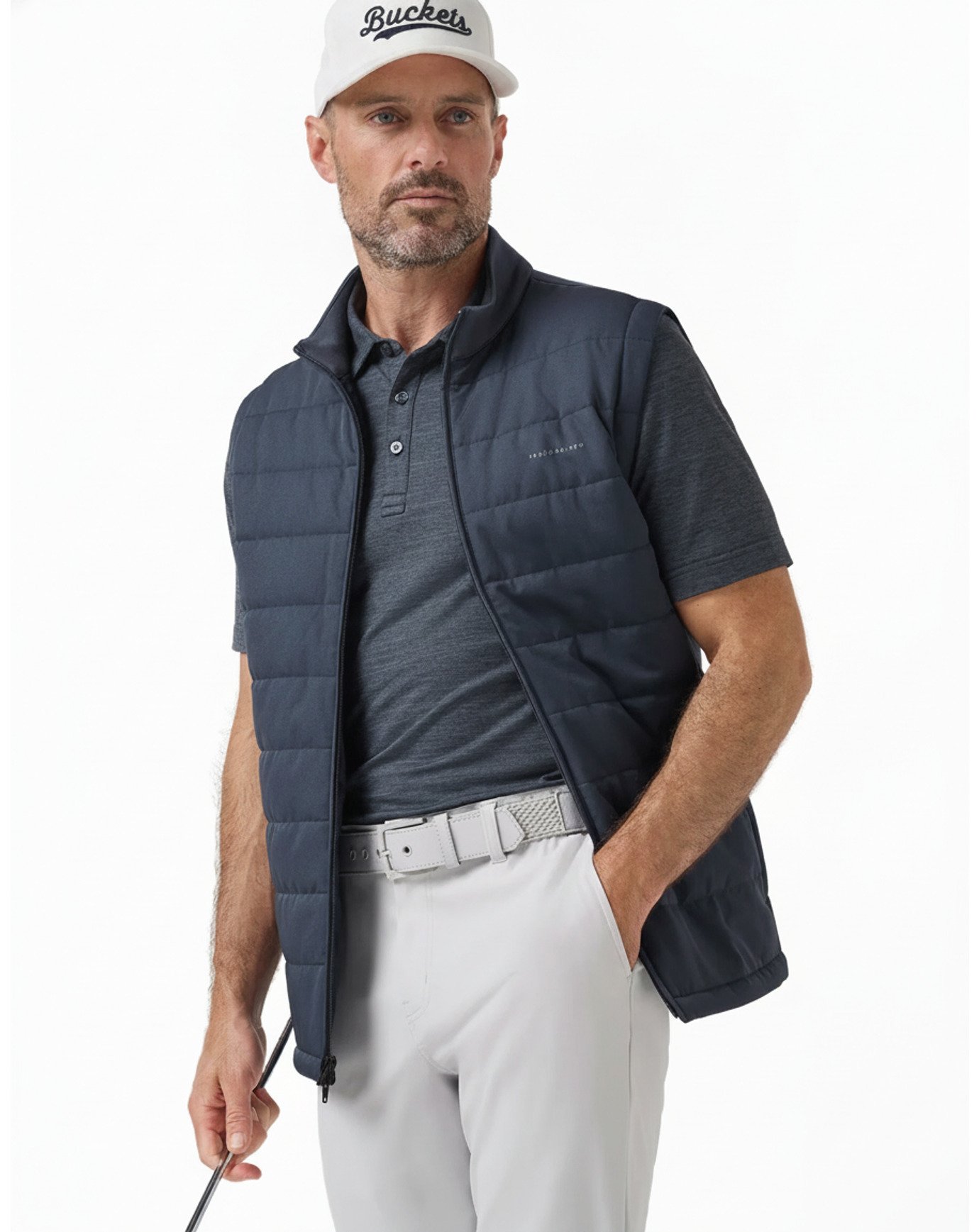 Travis Mathew Point Of Sail herr väst, mood indigo