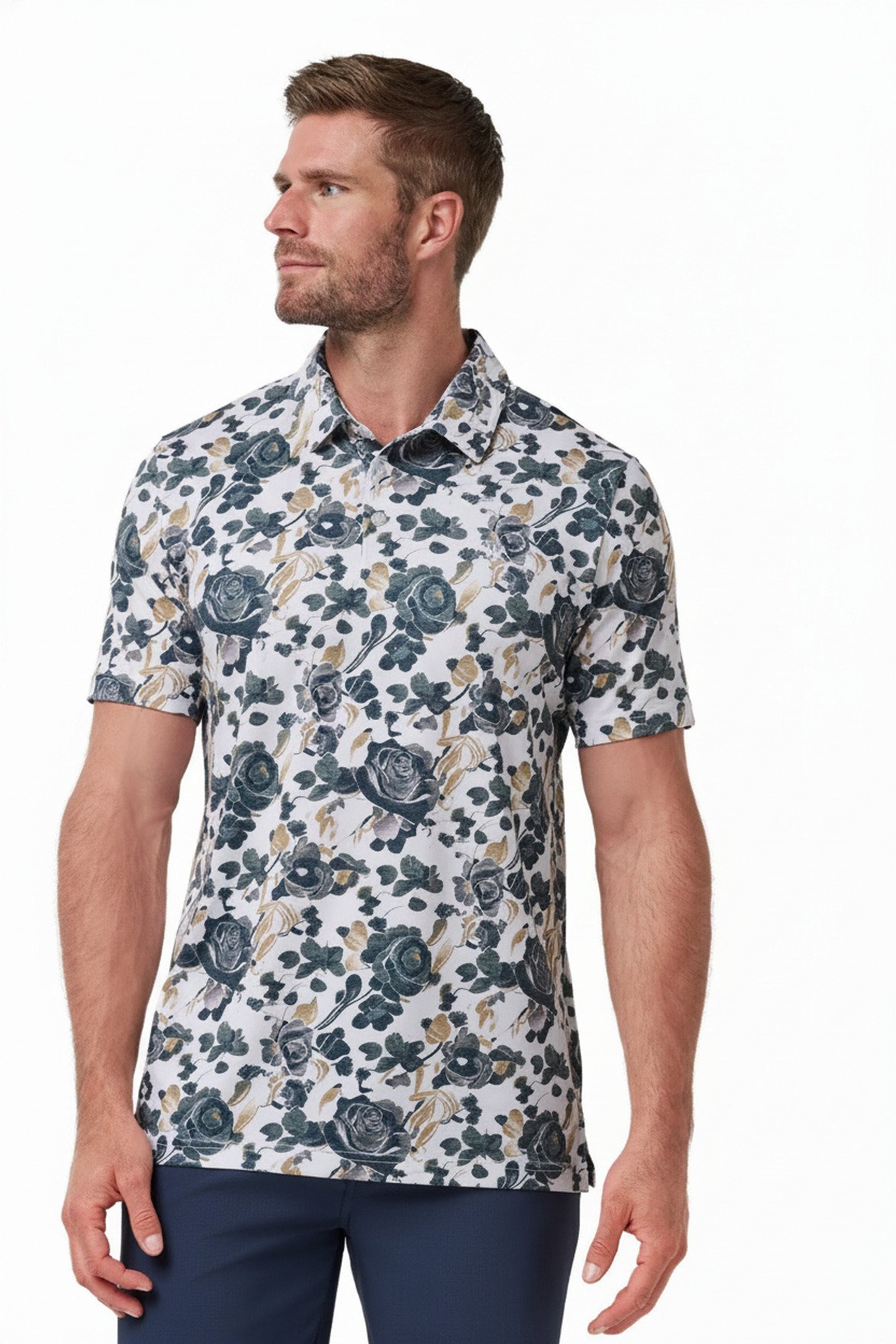 Travis Mathew Featherweight Villa herr polo, vit
