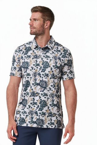 Travis Mathew Featherweight Villa herr polo, vit