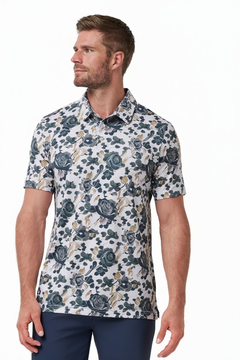 Travis Mathew Featherweight Villa herr polo, vit