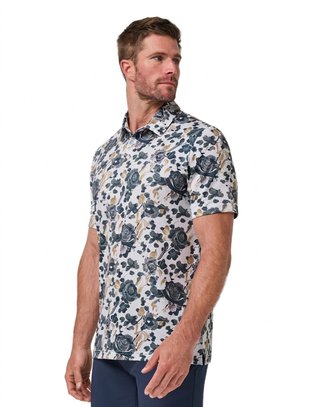 Travis Mathew Featherweight Villa herr polo, vit