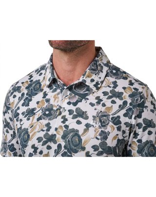 Travis Mathew Featherweight Villa herr polo, vit