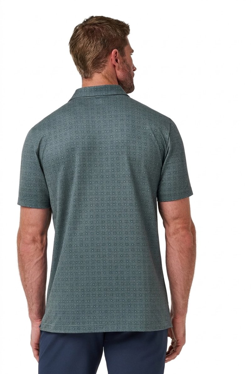 Travis Mathew Featherweight Trophy Ready herr polo, balsam green