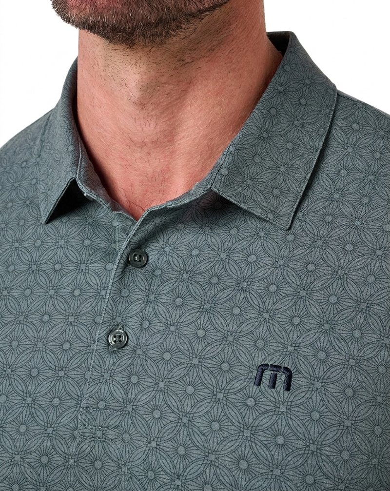 Travis Mathew Featherweight Trophy Ready herr polo, balsam green