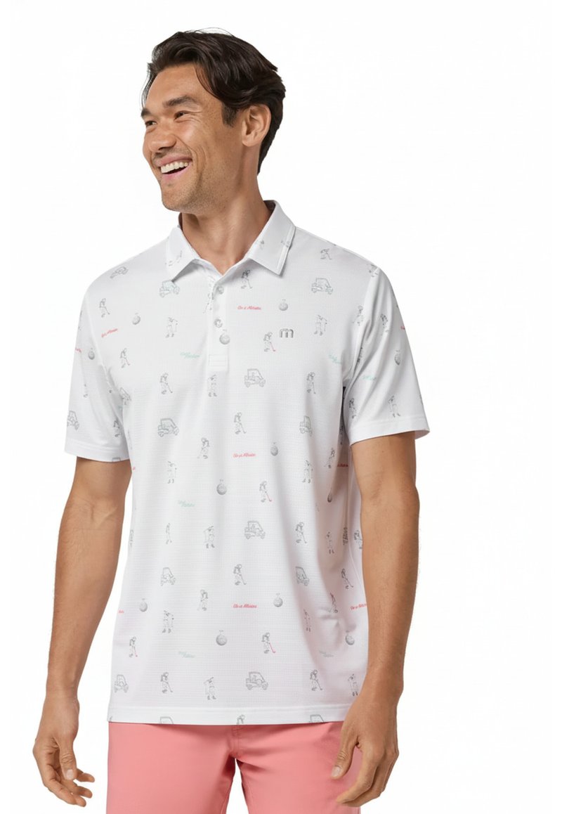 Travis Mathew On A Mission herr polo, vit