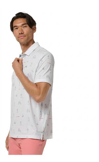 Travis Mathew On A Mission herr polo, vit
