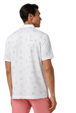 Travis Mathew On A Mission herr polo, vit