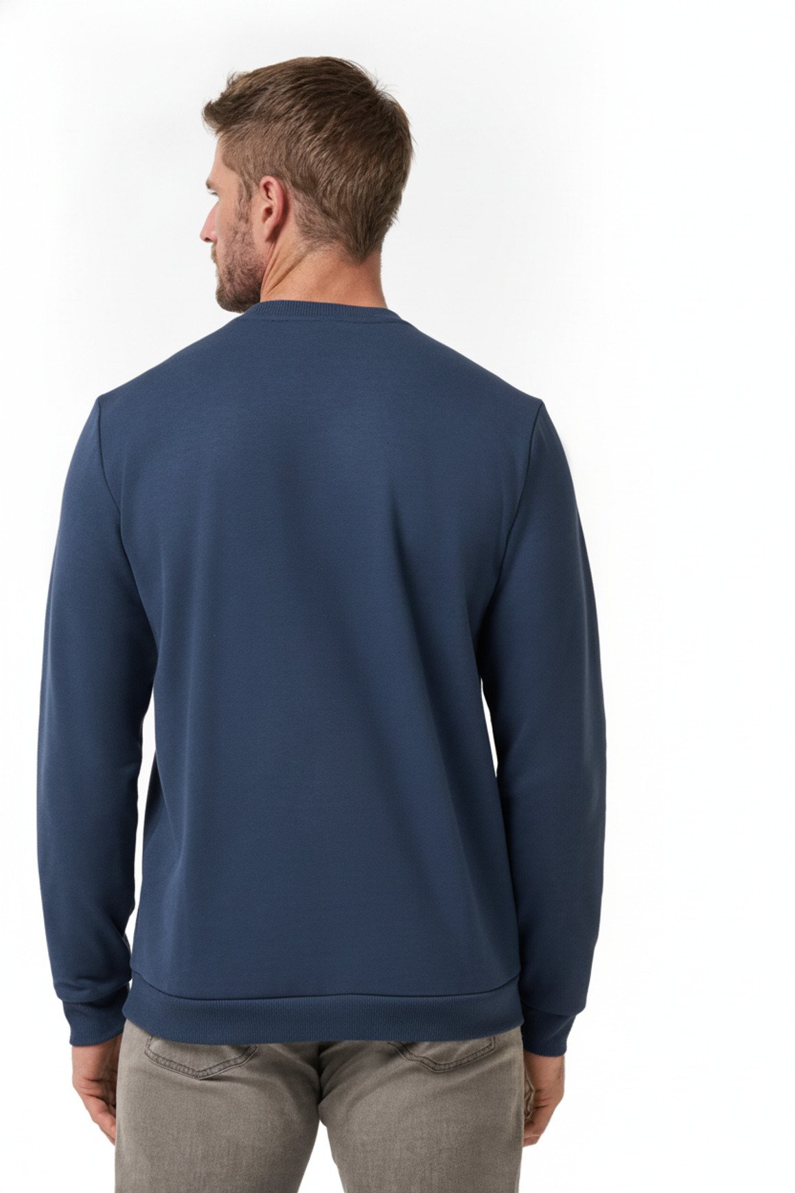 Travis Mathew TM Varsity Club Crew herr sweatshirt, total eclipse