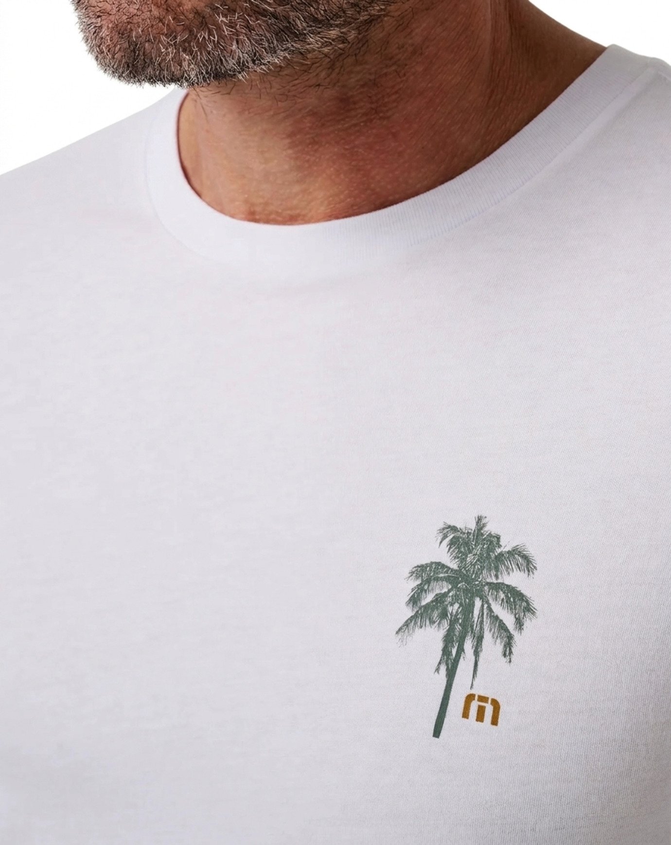 Travis Mathew Horizon Hideaway herr T-shirt, vit