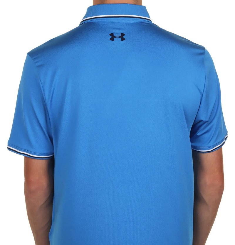 Under Armour Playoff 3.0 Rib herr polo, blue atlantis