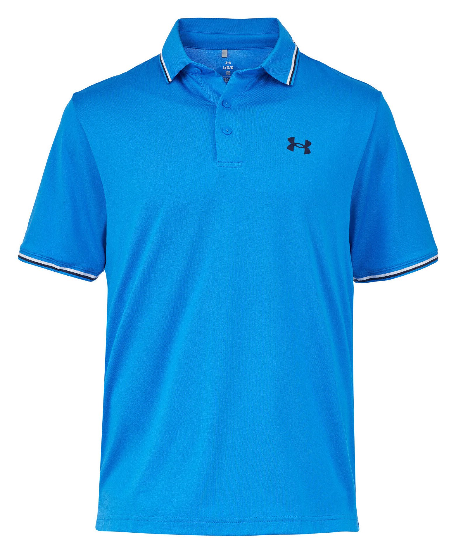 Under Armour Playoff 3.0 Rib herr polo, blue atlantis