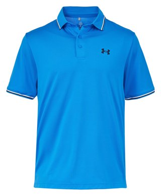 Under Armour Playoff 3.0 Rib herr polo, blue atlantis