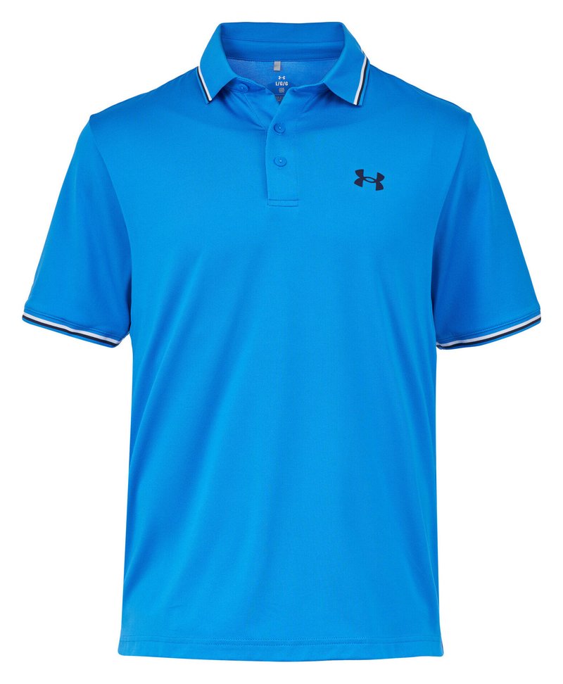 Under Armour Playoff 3.0 Rib herr polo, blue atlantis